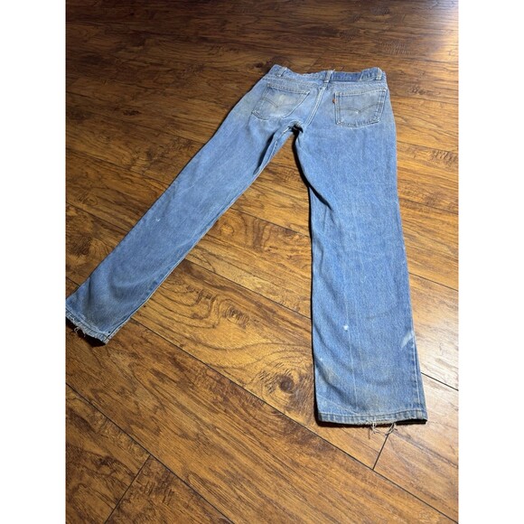 VTG Orange Tab Mens Levis Made In USA ( W34 / L34) Light Wash - Picture 6 of 10